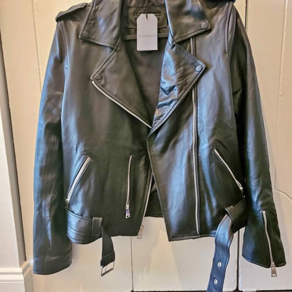 COPY - All Saints Balfern Leather Jacket - New - Size 8 (Fits Like Size 6)